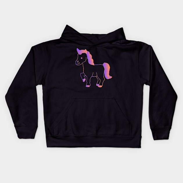 Pink Unicorn Kids Hoodie by NomiCrafts